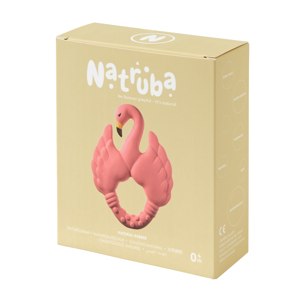 Natruba | Teether Flamingo - Pink